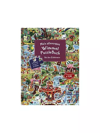 GONDOLINO | Mein allererstes Wimmel Puzzle Buch - Bei den Einhörnern | 